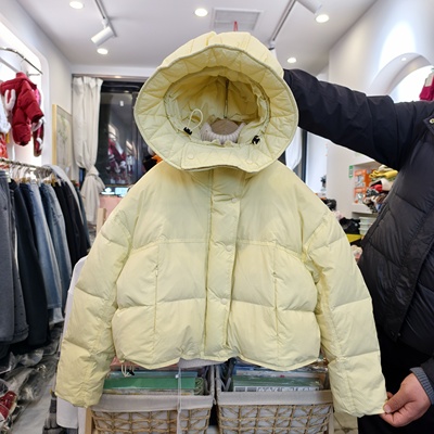 MTX2026新款女童加厚保暖羽绒服儿童洋气时髦外套中童冬季羽绒服