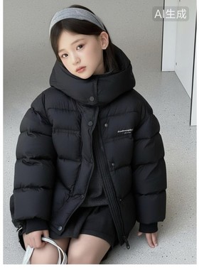 2025新款男童加厚保暖羽绒服儿童洋气时髦外套中童冬季羽绒服