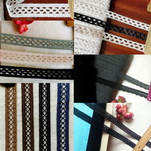 饰辅料手工DIY布艺窗帘边镶边 装 227D特价 日单棉麻线蕾丝花边服装