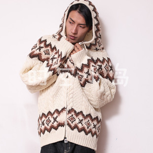 男女 毛衣 vintage圣诞红礼物 北欧冰岛民族风费尔岛系列翻领开衫