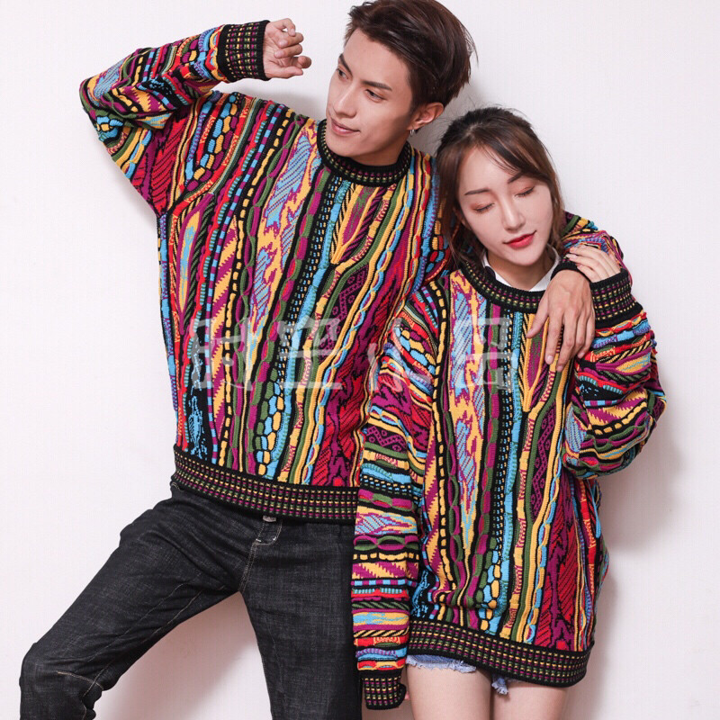 vintage波普风欧美街拍走秀外套