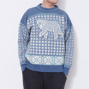 北极熊 挪威产 保暖费尔岛苏格兰北欧冰岛套头毛衣DALE of NORWAY