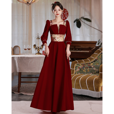 敬酒服新娘冬季敬酒礼服