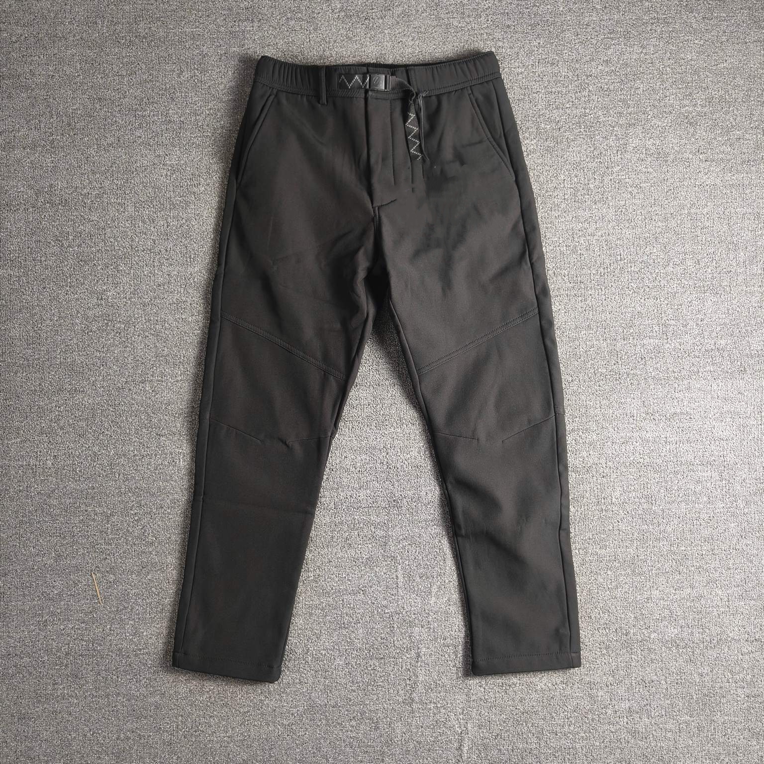 加厚抓绒2025新款男士户外运动休闲软壳裤轻量透气机能速干长裤