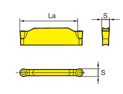 株洲钻石ZRFD03-MG 仿形切槽  数控切断车刀 切断刀片 不振刀
