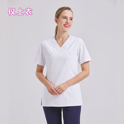 82001 洗手衣手术衣长袖分体套装手术室蓝色纯棉隔离衣医生服护士