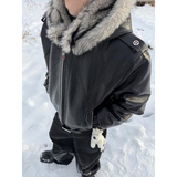 25/冬E脊煞二代升级座山雕加厚保暖连帽高级感机车外套 YY88-P178,男装棉衣,电商A330-1,电商基地