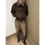 ~仿羊羔毛翻领厚外套冬季保暖棉衣男美式复古棉服 YY54-P138,男装棉衣,电商A330-1, ~仿羊羔毛翻领厚外套冬季保暖棉衣男美式复古棉服 YY54-P138,男装棉衣,电商A330-1,