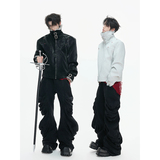 ArguECulturE黑蟒*原创蛇纹肌理感座山雕棉衣外套YY75-P138，男装棉衣，电商A330-1