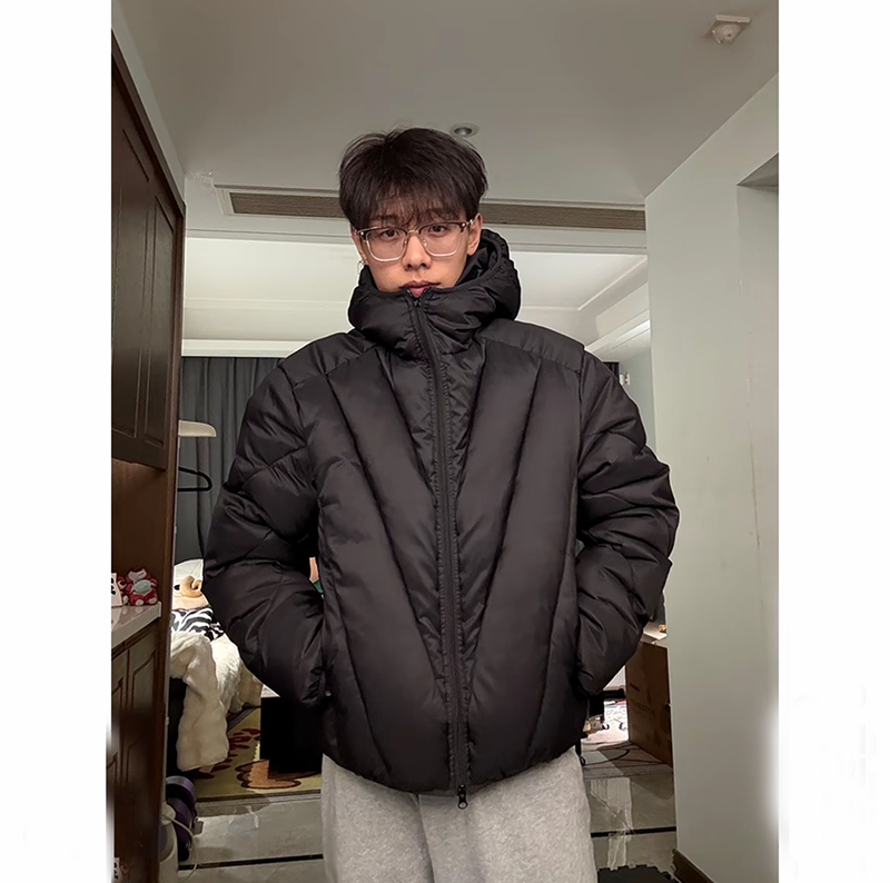 25/冬季~鳞甲V型排骨棉衣YY91-P110，男装棉衣，电商A330-1
