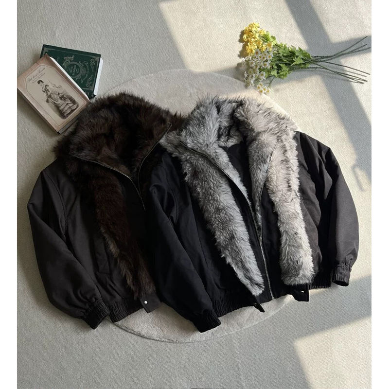「极地狼王」狼毛座山雕假两件棉服多穿法保暖御寒Y37-P138，男装棉衣，电商A330-1