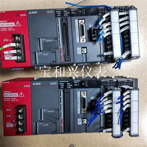 三菱PLC,型号主机:LO2SCPU-CM,带通讯LD77M