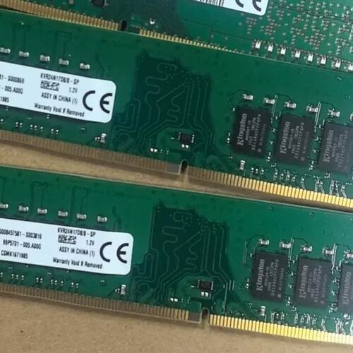 金士顿DDR4 8GB 2400MHz内存条 KVR24N1( 议价）