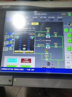 拆机触摸屏XTOP12TS-SA刚拆机的通电测试完成色