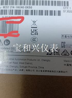6ES7214-1AG40-0XB0西门子6ES72141A