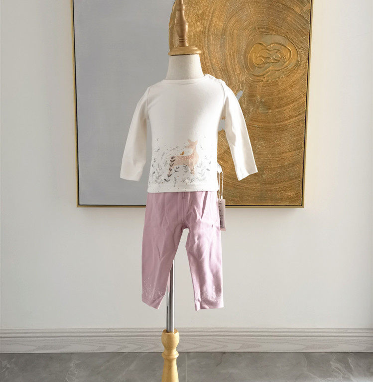 月牙子婴幼儿内衣套装全棉