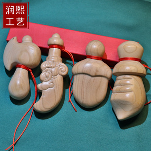 桃木尚方的饱剑小李的肥刀肥斧肥剑青龙肥月刀木质工艺品手把件