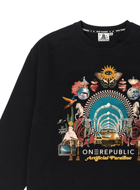 onerepublic共和时代演唱会周边卫衣摇滚乐队粉丝应援物圆领衣服