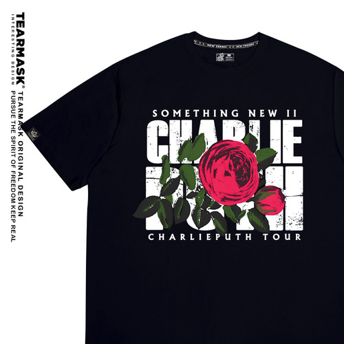 CharliePuth断眉演唱会周边t恤