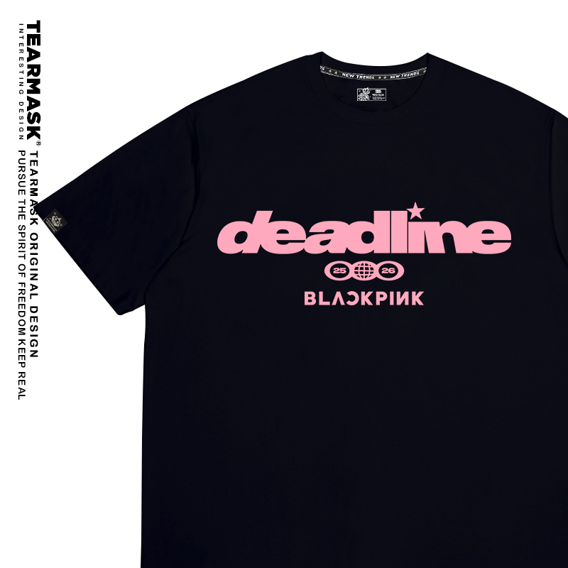 blackpink演唱会周边t恤短袖衣服