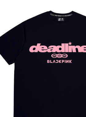 blackpink演唱会周边t恤DEADLINE同款纯棉短袖衣服Lisa穿搭tshirt