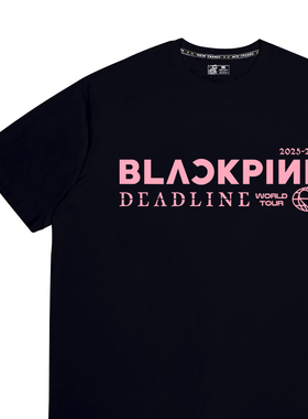 blackpink演唱会周边t恤DEADLINE巡演同款纯棉短袖衣服穿搭tshirt