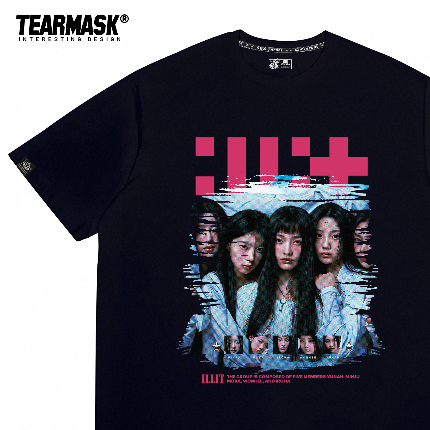 illit打歌舞台同款t恤短袖衣服