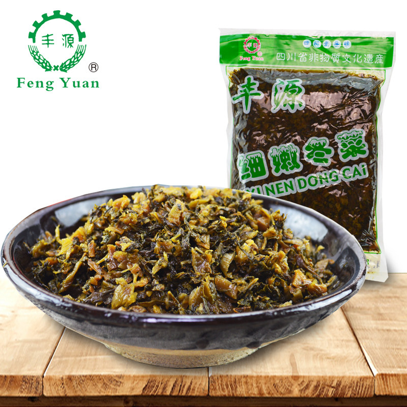 资中冬尖冬菜1kg四川特产青菜尖下饭菜咸菜泡菜腌菜盐菜商用