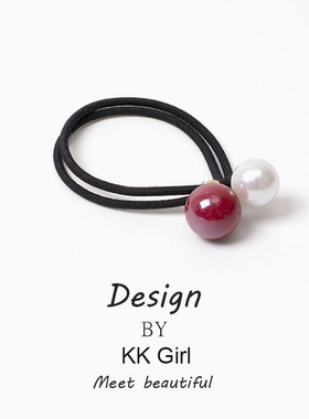 韩国简约发圈2026年新款春夏头绳扎头发橡皮筋珍珠马尾发绳头饰女