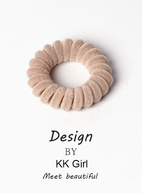 新款简约头绳小号电话线发圈女生高弹力皮筋女扎头发马尾发绳皮套