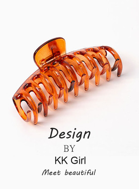 大发夹网红2026年新款高端后脑勺盘发抓夹大号高马尾发量多鲨鱼夹