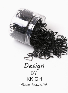 韩国头饰一次性小皮筋发绳不伤发黑色成人扎头发发圈强拉不断头绳