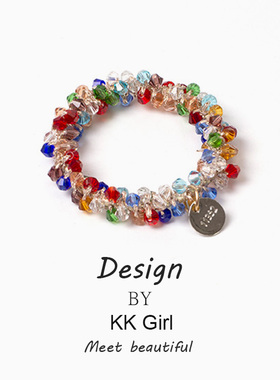 2026新款水钻夏季头绳女简约气质扎头发绳皮筋高级感皮套发圈马尾