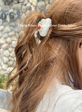 韩ins甜美小巧彩色可爱治愈糖果樱桃冰淇淋抓夹头饰配饰鲨鱼夹女