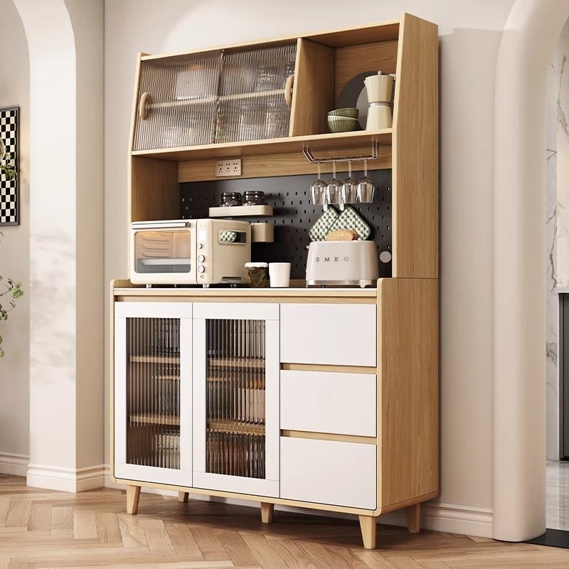 阳漫北欧岩板餐柜柜子收纳柜一体靠墙实木简约电源茶水柜置物柜,住宅家具,餐边柜,淘宝优惠券,粉丝福利购,淘宝优惠卷