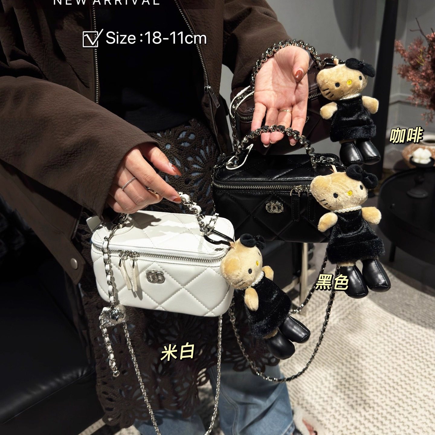 小香风手提盒子包女2025新款超火精致小方包真皮菱格链条包斜挎包,箱包皮具/热销女包/男包,小方包,淘宝优惠券,粉丝福利购,淘宝优惠卷