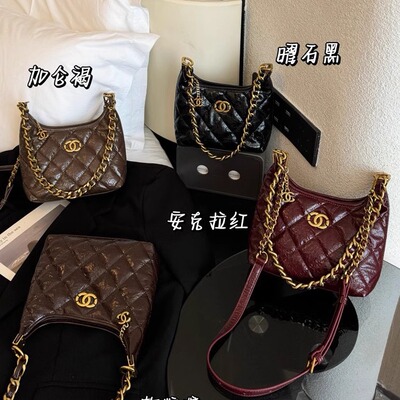 小香风链条流浪包腋下包女斜挎包