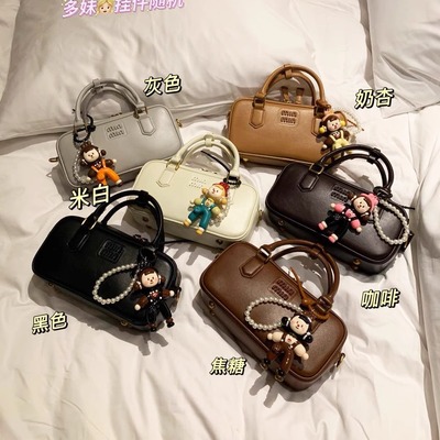 中古保龄球包包女精致斜挎小拎包