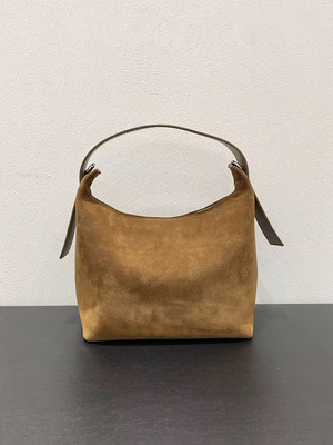 磨砂牛皮饭盒包水桶包麂皮托特包