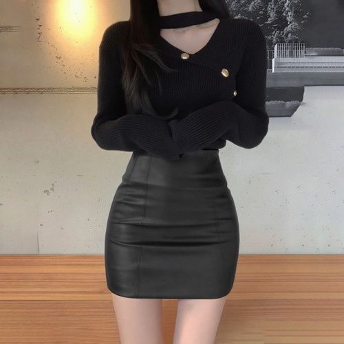 黑色半身裙女2025秋冬新款