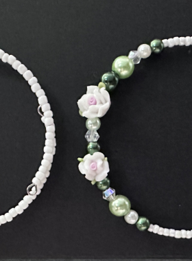 原创设计软陶手链闺蜜少女系可调节 弹性钢丝圈