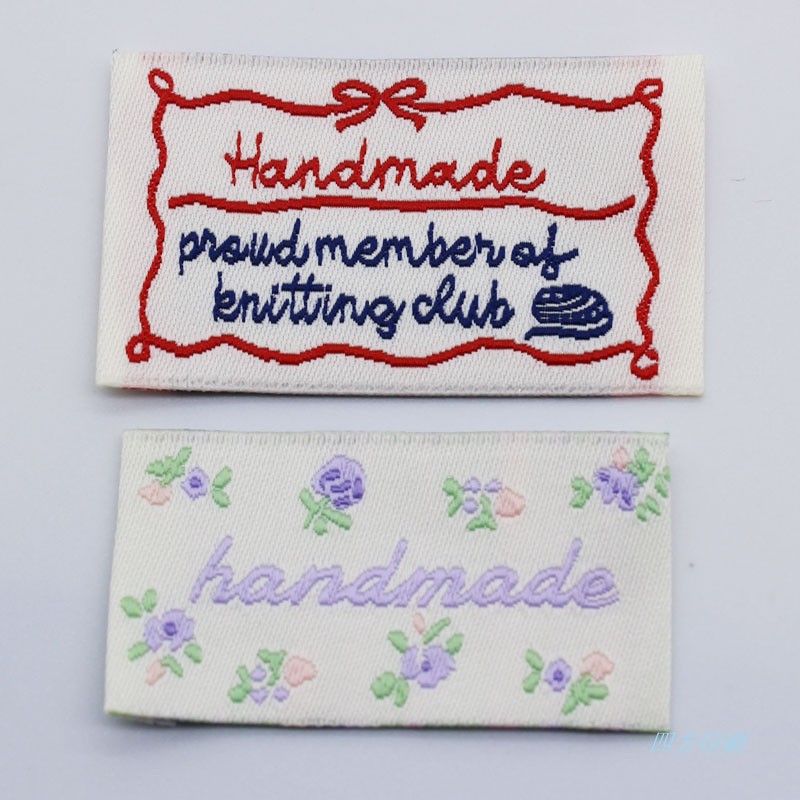 手工品包包饰品商标handmade织标