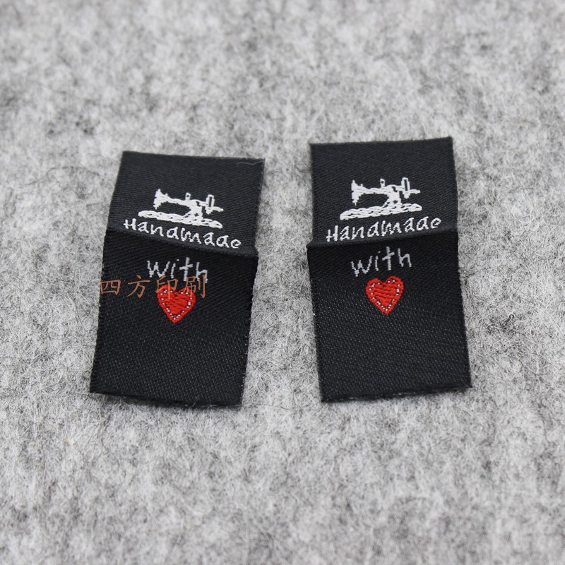 卡通风双锦现货handmade定制织标