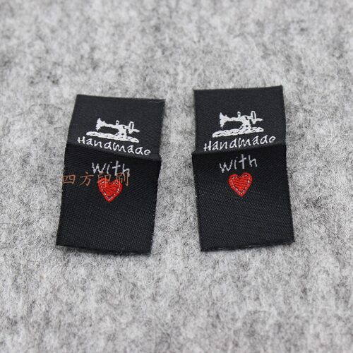 卡通风双锦现货handmade定制织标