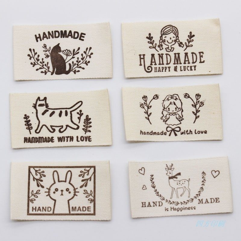 handmade纯棉布标印标现货本白棉带DIY手工品布标服装领标商标,纺织面料/辅料/配套,印唛/织唛,淘宝优惠券,粉丝福利购,淘宝优惠卷