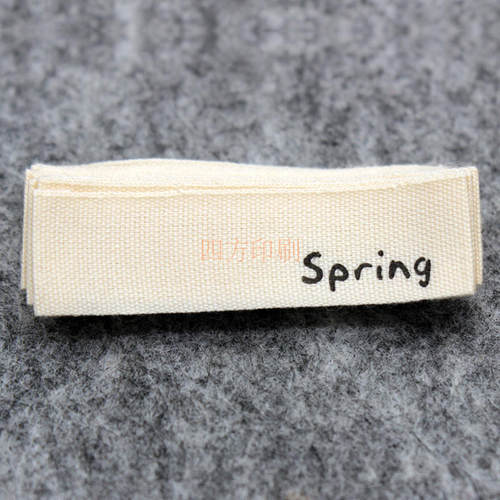 现货纯棉领标布标 服装棉带印刷商标领标主唛洗水标印唛设计订做