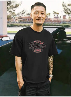 HANDIAN潮牌短袖t恤男夏季纯棉宽松体恤男港风潮流百搭is半袖男潮