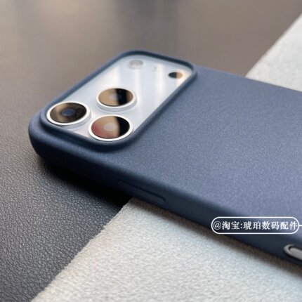 粗磨砂颗粒手感适用iPhone17ProMax手机壳大孔火山口苹果Air硅胶软壳16plus简约小众纯色15全包14防滑13/12