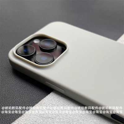 钛灰色适用苹果16ProMax手机壳大孔火山口iPhone15Plus硅胶软壳14Pro轻薄简约小众纯色13mini全包12黑白17Air