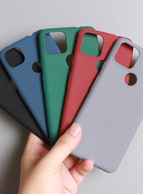 适用谷歌Pixel4A手机壳磨砂防滑5G软硅胶Google pixel4XL奶奶灰3A防指纹全包防摔